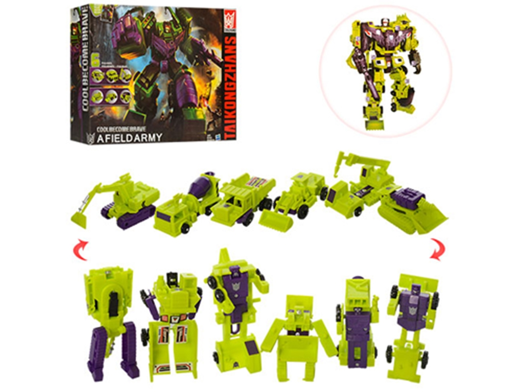 Трансформер Робот та будівельна техніка 6в1 H202