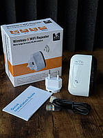 Бездротовий репітер підсилювач сигналу WI-FI 802.11N/B/G 2dBi WR03 білий