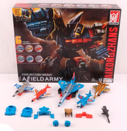 Ігровий набір трансформер 6в1, робот і літаки H203