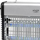 Світлодіодна лампа від комах Adler AD 7940 — площа до 150 м², лоток, що знімається, ланцюжок для підвішування., фото 5