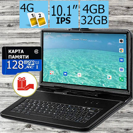 Планшет телефон Samsung Galaxy Tab Q10 Ultra LTE metal 4/32 DUAL SIM 10.1" IPS + Чохол-клавіатура і Карта пам'яті 128GB, фото 1