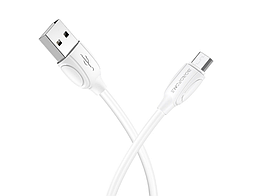 Кабель Borofone BX19 USB to MicroUSB 1m white