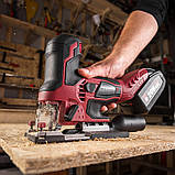 Акумуляторний лобзик безщітковий Worcraft CJS-S20LiB з АКБ (4А) і ЗП, LED-підсвічування, 20В, фото 10