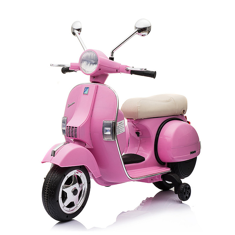 Bambi M 4939EL VESPA Pink   Дитячий електромотоцикл ретро скутер