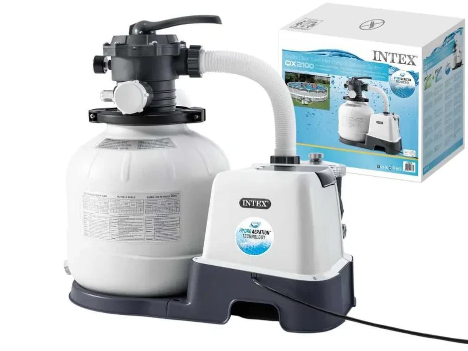 Intex 26676 7900 л/година 7 г хлору Пісочний фільтр-насос хлоргенератор