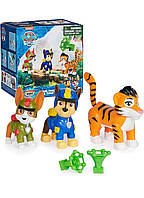 Набір із 3 фігурок Щенячий патруль Jungle Pups Гонщик, Трекер, Тигр, серія Джунглі, PAW Patrol Spin Master