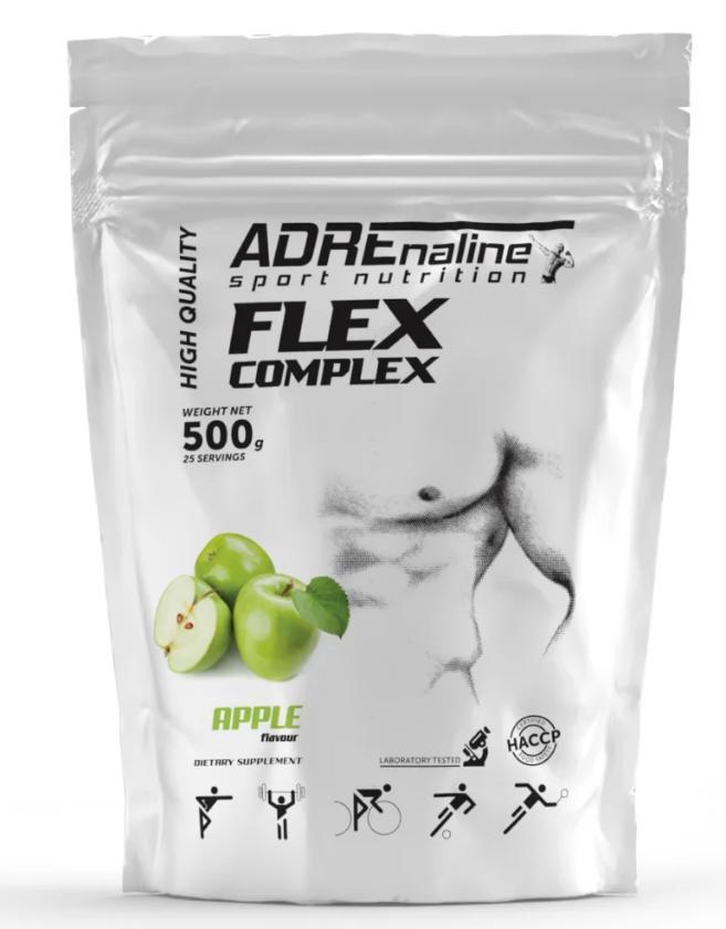 Для здоров’я суглобів і зв’язок Adrenaline Sport Nutrition Flex Complex 500 грам Смак: Зелене яблуко