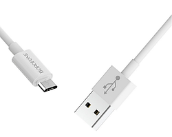 Кабель Borofone BX22 USB to MicroUSB 1m white