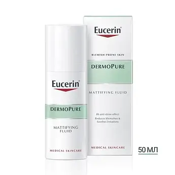 Флюїд матуючий Eucerin Dermo Purifyer для проблемної шкіри 50 мл. 69691