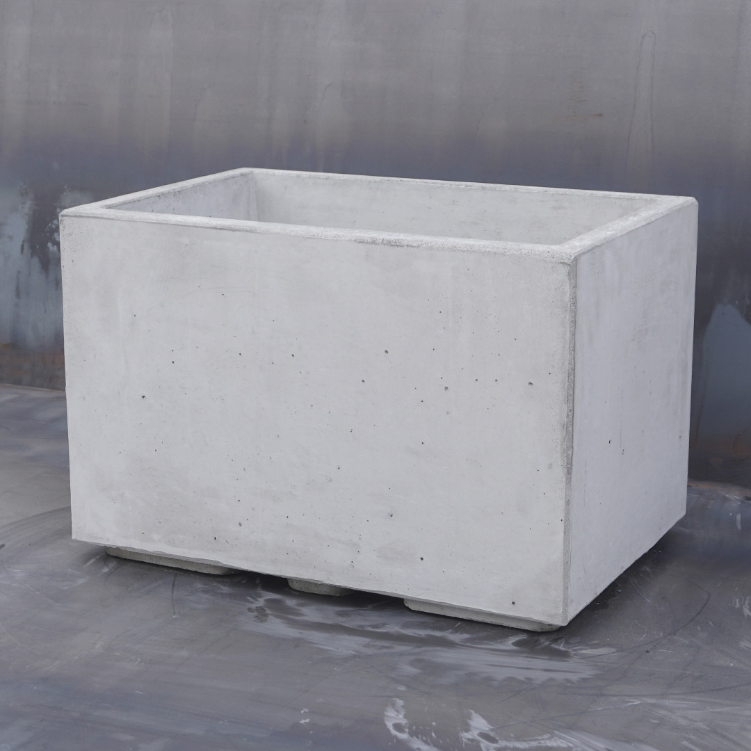 Вазон бетонний Лісабон M 40x60x40 см, вуличний садовий