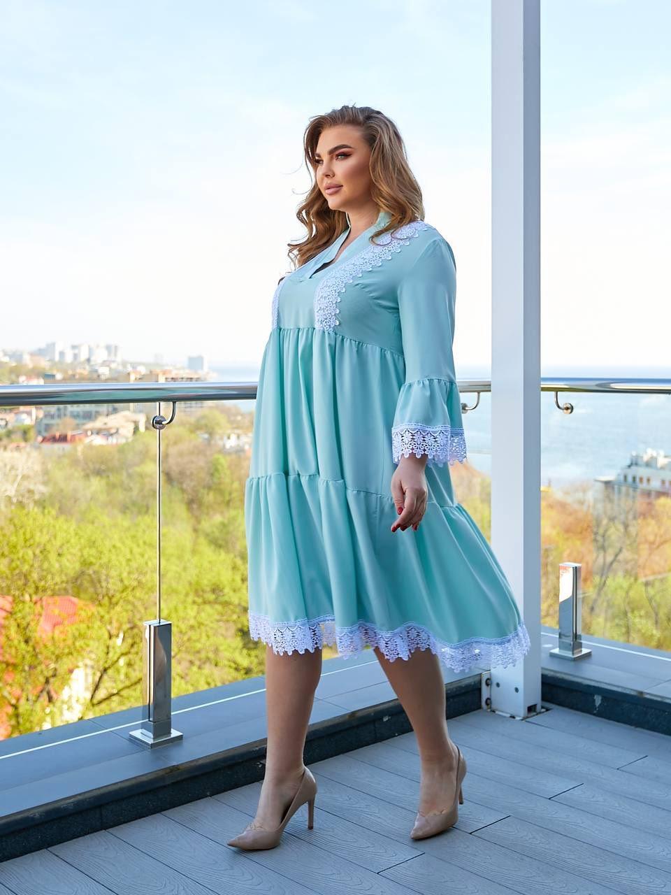 Неймовірна жіноча сукня, тканина "Софт" 52, 54, 56, 58, 60 розмір 52