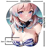 Килимок для миші з 3D дизайном аніме дівчини, фото 3