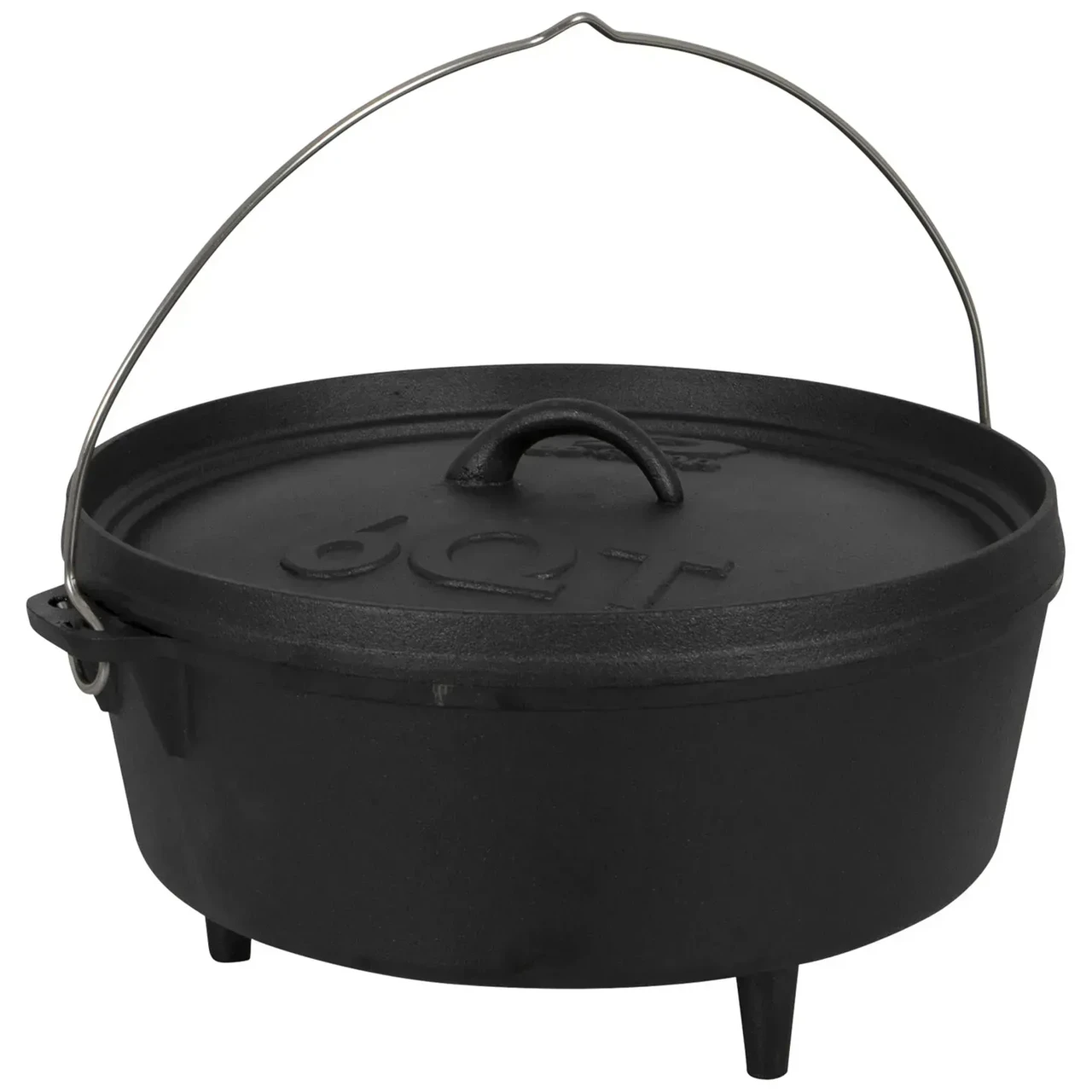 Казан Bo-Camp Dutch Oven Cast Iron 31 cm/5 L  | Чавунний підвісний казанок з кришкою для приготування їжі на вогні