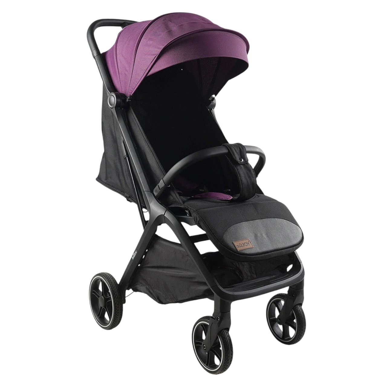 Коляска прогулянкова дитяча JOY Willow (футкавер, підсклянник, телескопічна ручка) WL-65316 Фіолетова