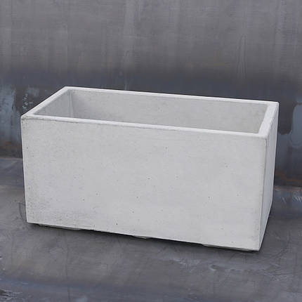 Вазон бетонний Лісабон L 40x80x40 см, вуличний садовий, фото 1