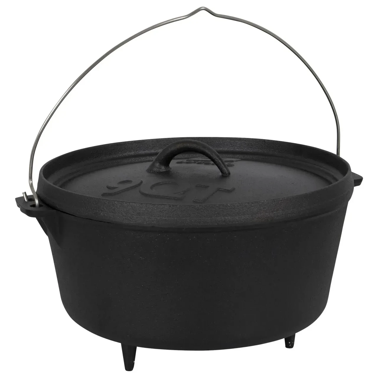 Казан Bo-Camp Dutch Oven Cast Iron 31 cm/7.1 L | Чавунний підвісний казанок з кришкою для приготування їжі на вогні