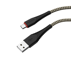 Кабель Borofone BX25 USB to MicroUSB 1m black