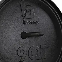 Казан Bo-Camp Dutch Oven Cast Iron 31 cm/7.1 L | Чавунний підвісний казанок з кришкою для приготування їжі на вогні, фото 3