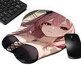 Килимок для миші з 3D дизайном аніме дівчини, фото 2