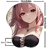 Килимок для миші з 3D дизайном аніме дівчини, фото 4