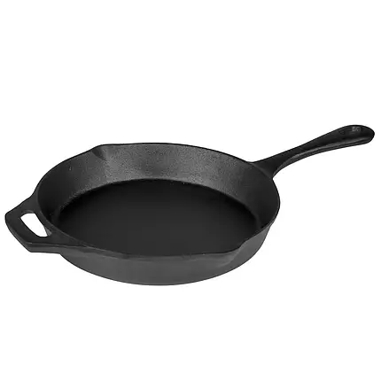 Туристична сковорода Bo-Camp Frying pan Dutch Oven 24 cm | Класична чавунна сковорідка для приготування їжі на вогні і вдома, фото 1