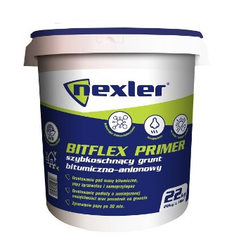 Швидковисихна бітумно-аніонна ґрунтовка NEXLER Bitflex Primer 22 кг