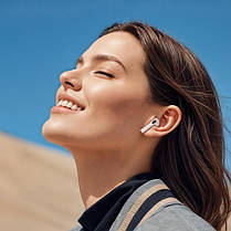 Бездротові навушники вкладки BOROFONE BW85 (Bluetooth 5.4, зарядний кейс, 300 мА·год, сенсорне керування, 4 години роботи) White, фото 4
