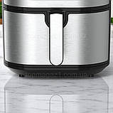 Гриль-фритюрниця без олії LumaBella 2000 Вт аерофритюрниця 10 л мультипіч сенсорна з таймером до 60 хв, фото 4