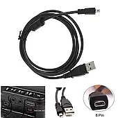 Кабель USB Pentax I-USB7, I-USB17, I-USB33 для фотоаппарата K100D K10D K110D K-2000 K-200D, Optio S55 S5i S5z S7 SV W20 W30