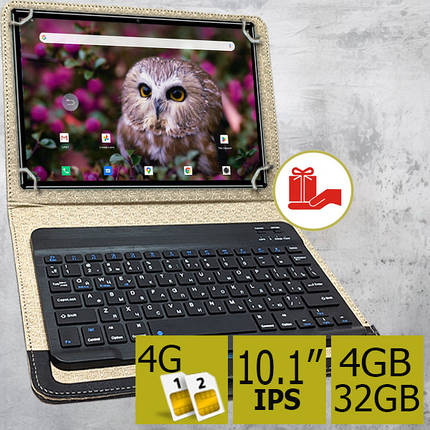 Планшет-телефон Samsung Galaxy Tab Q10 Ultra LTE metal 4/32 DUAL SIM 10.1" IPS + Чохол з Bluetooth Клавіатурою, фото 1