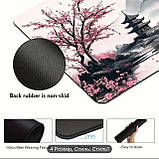 Килимок для миші з дизайном пейзажу гір та озера , розмір 80/30, фото 4