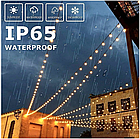 Вулична світлодіодна гірлянда SunLamp Solar 7 метрів 50 LED на сонячній батареї "Молочні кулі", фото 5