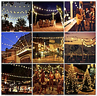 Вулична світлодіодна гірлянда SunLamp Solar 7 метрів 50 LED на сонячній батареї "Молочні кулі", фото 8