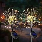 Світильники "Феєрверк" на сонячній батареї, 120 світлодіодів, теплий білий, комплект, фото 6