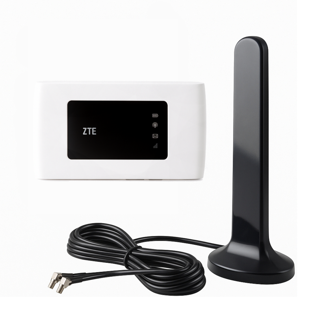 4G автомобільний WiFi комплект ZTE MF920u + автомобільна антена MIMO 16 Дб (TS9)