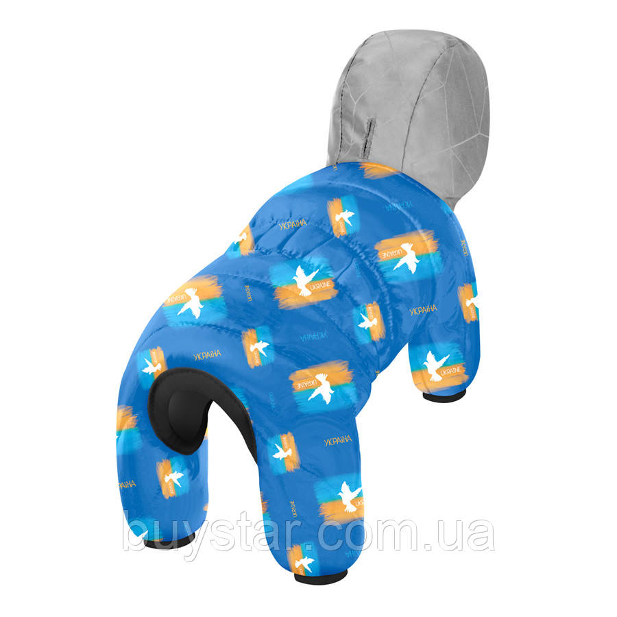 Комбінезон для собак WAUDOG Clothes малюнок "Прапор", L55, В 77-79 см, С 47-50 см, фото 1