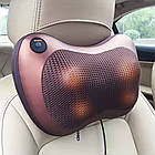 Масажер для шиї та спини Massage Pillow 8028 + Подарунок Тонометр CK-102S / Роликова масажна подушка, фото 6