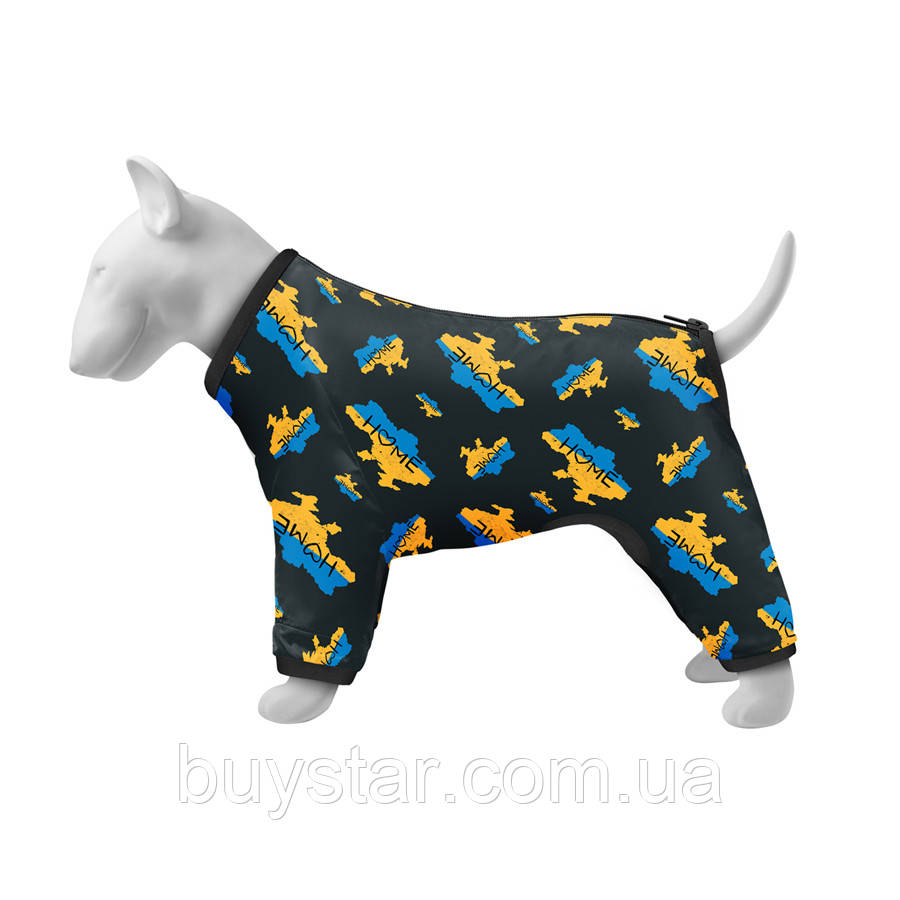 Вітровка для собак WAUDOG Clothes ,малюнок "Дім", M47, В 69-72 см, С 47-50 см, фото 1