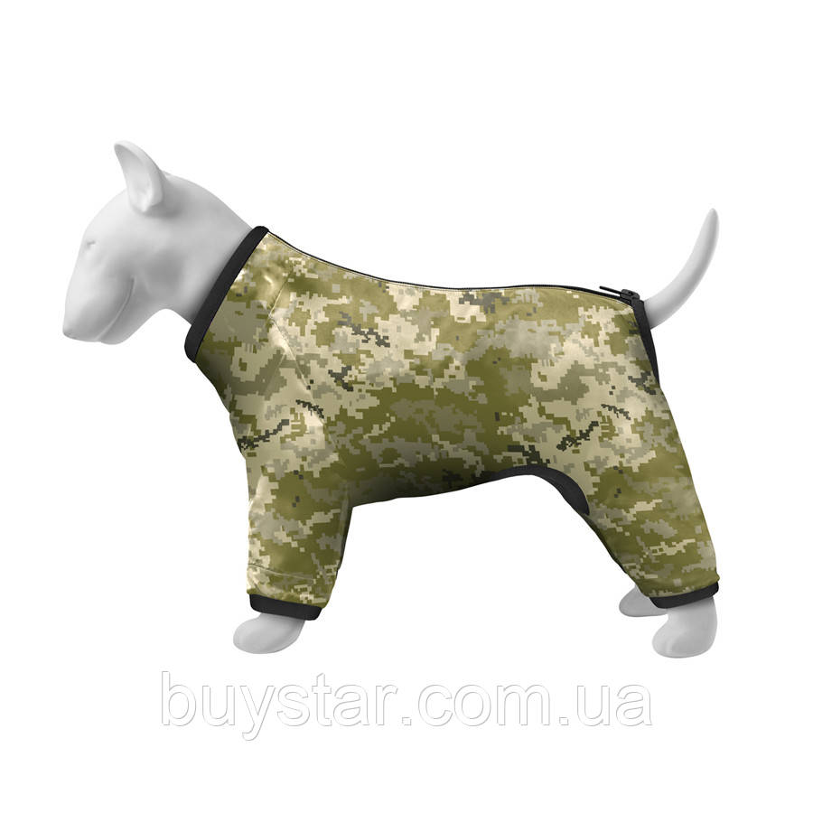 Вітровка для собак WAUDOG Clothes, малюнок "Мілітарі", XS30, В 43-45 см, С 27-30 см, фото 1