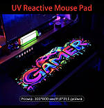 Килимок для миші з дизайном кольорового напису GAMER , розмір 80/30, фото 3