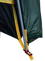 Тримісний намет Tramp Grot 3 v2 | Універсальна двошарова туристична палатка з 3 входами і великим вантажним переднім тамбуром, фото 4