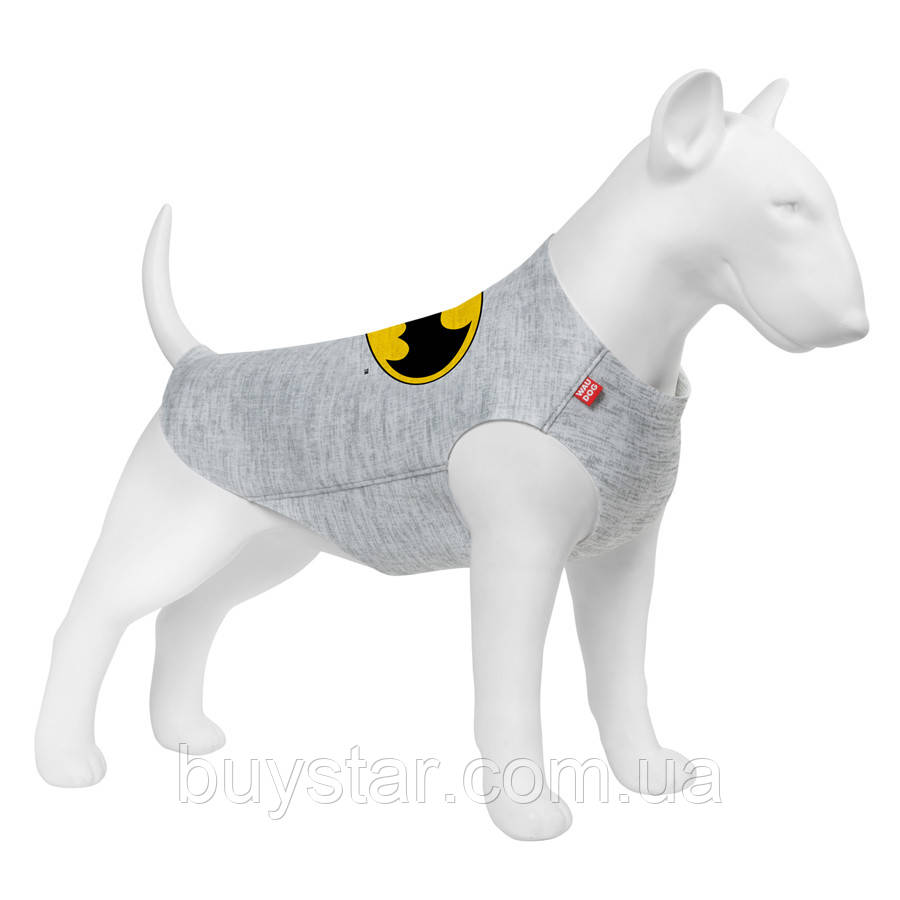 Майка для собак WAUDOG Clothes крихіток "Бетмен лого", M45, B 64-70 см, C 35-40 см, фото 1