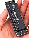 Гармошка губна Harmonica (діатонічна) С, чорна, фото 8