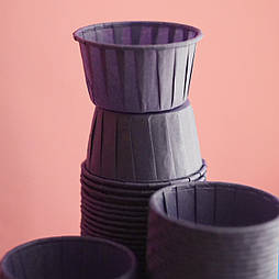 Форма паперова для випічки з бортиком посилена №515 фіолетова 50х35 мм, 24 шт