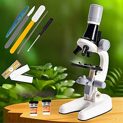 Мікроскоп дитячий 3 рівня збільшення та підсвічування Scientific Microscope Набір юного дослідника портативний