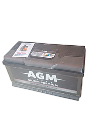 Акумулятор AGM Silver Premium 12V 100Ah (плюс праворуч) (–I+)