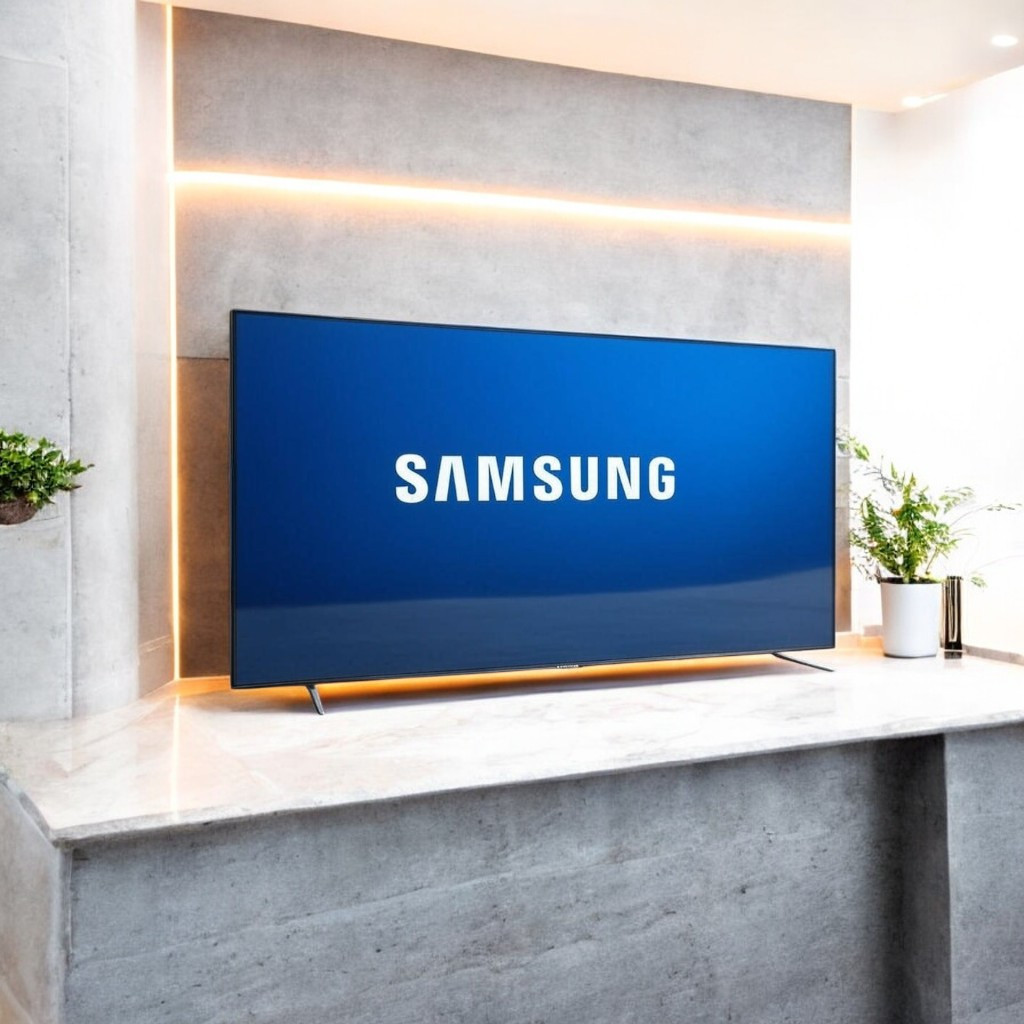Тонкий телевізор 32дюйми Samsung Smart TV 4K T2 Телевізор з голосовим управлінням android 14 WiFi LED Самсунг