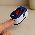 Електронний пульсоксиметр LK87 / Пульсометр / Оксиметр / Прилад для вимірювання рівня кисню, фото 2