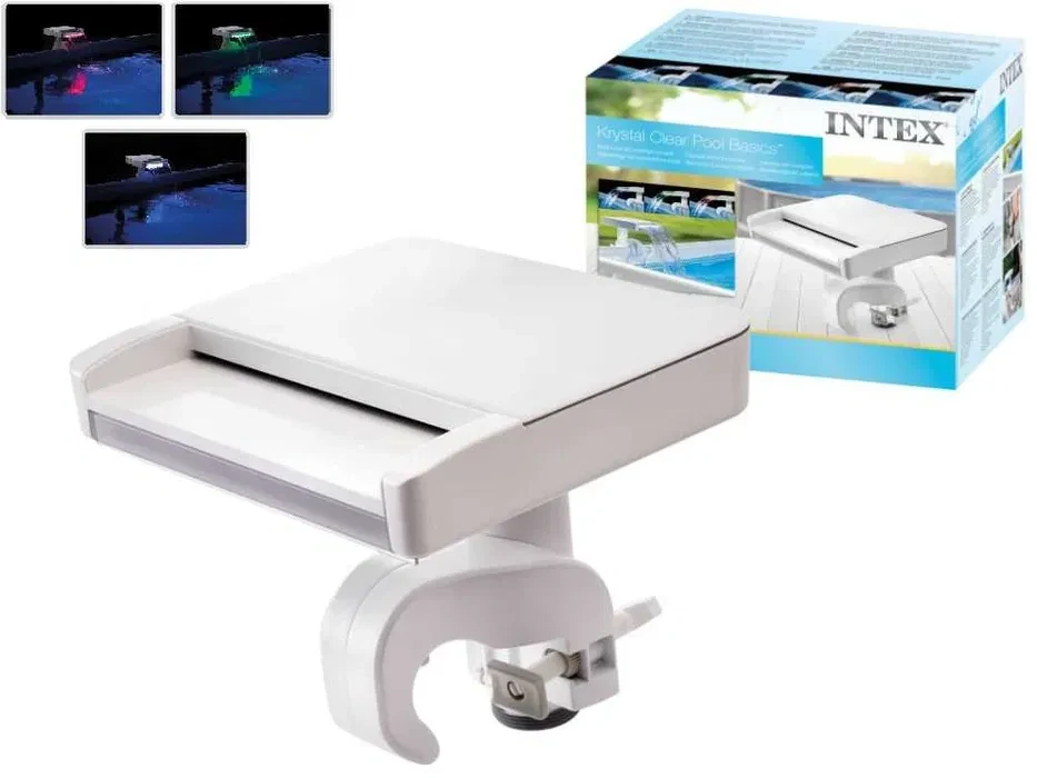 Intex 28090 Фонтан водоспад для басейну з LED підсвічуванням