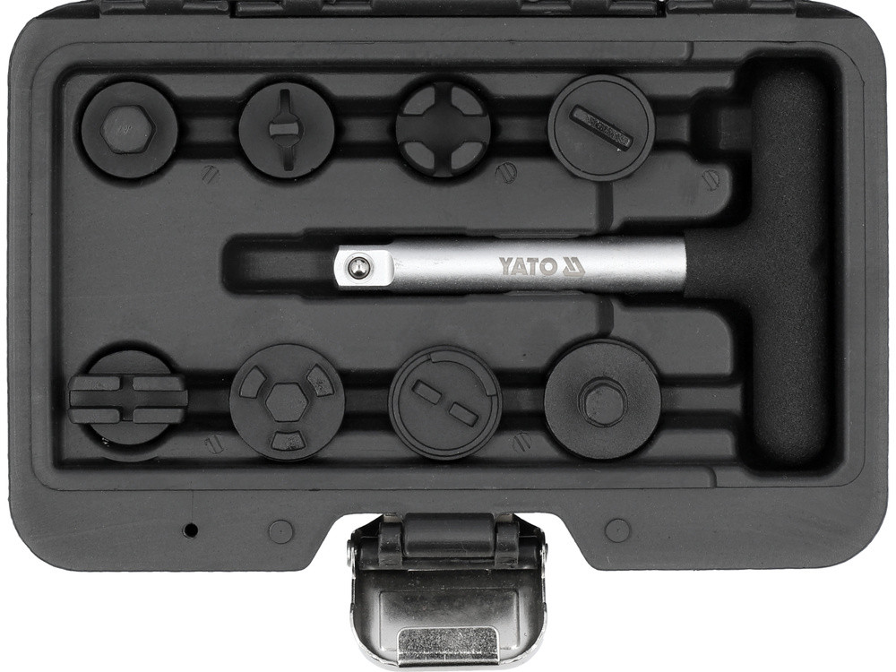 Набір ключів для пластикових оливозливних пробок 3/8" YATO 9 шт YT-05981